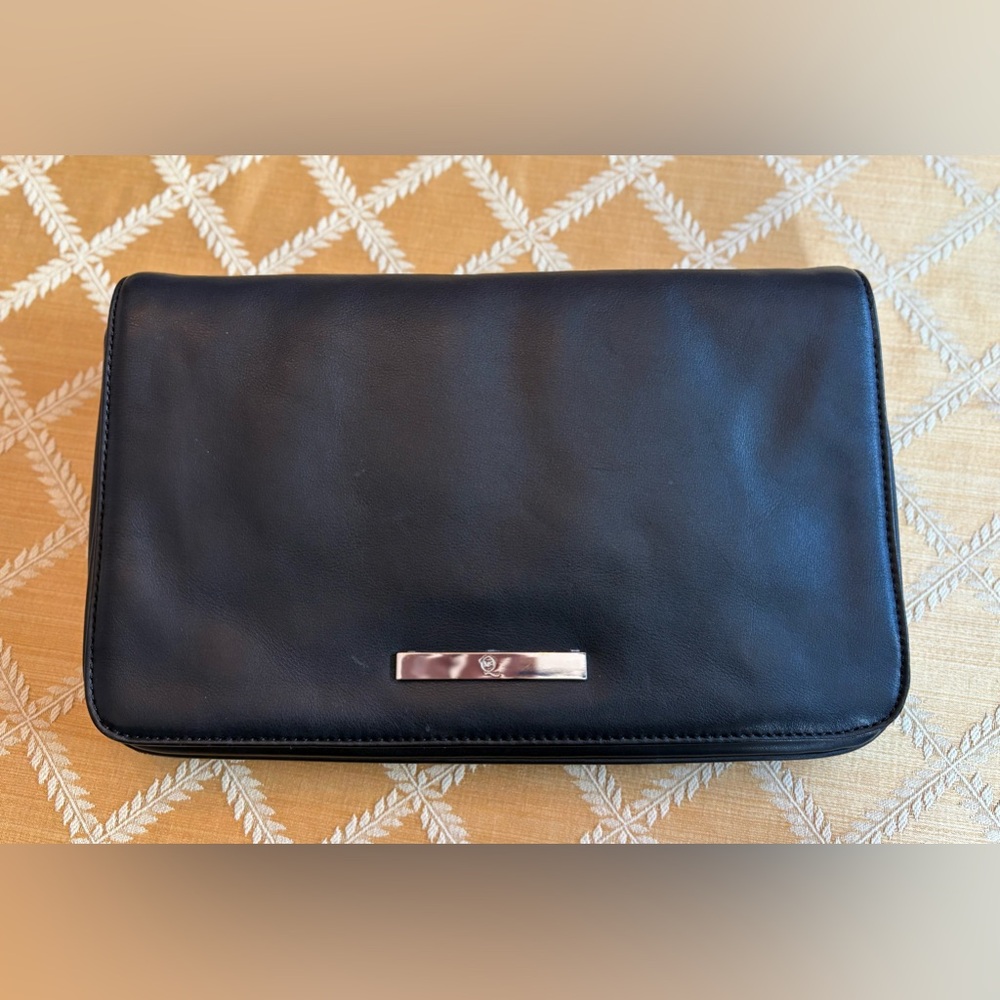 HOLIDAY SALE 🦃 Alexander McQueen Black Leather Clutch Purse with Dustbag